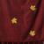 maroon leaf motifs cotton blend soft saree