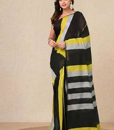 multicolor stripes cotton blend soft saree