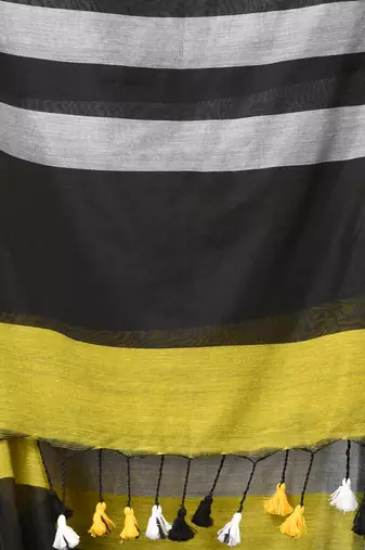 multicolor stripes cotton blend soft saree