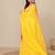 yellow solid mulmul soft saree