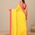 yellow solid mulmul soft saree
