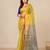 Lemon yellow solid tissue soft saree