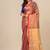 Brown solid tissue soft saree