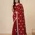 red polka dots cotton blend soft saree