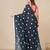 grey polka dots cotton blend soft saree