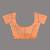 orange stripes cotton blend handspun soft saree
