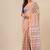 beige stripes cotton blend handspun soft saree