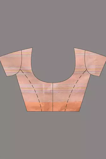 beige stripes cotton blend handspun soft saree
