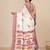 off white printed cotton blend handspun soft saree