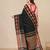 black ethnic motifs cotton blend handspun soft saree