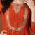 Embroidered Chanderi Flared Kurta Pant and Dupatta Set