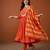 Embroidered Chanderi Flared Kurta Pant and Dupatta Set