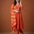 Embroidered Chanderi Flared Kurta Pant and Dupatta Set