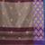purple geometric motifs cotton blend handspun soft saree