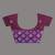 purple geometric motifs cotton blend handspun soft saree