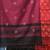 black geometric motifs cotton blend handspun soft saree