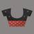 black geometric motifs cotton blend handspun soft saree