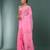 pink printed mulmul soft saree