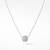   925 Sterling Silver Rhodium Plated Pave CZ Sphere Pendant Necklace Set  for Women