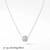   925 Sterling Silver Rhodium Plated Pave CZ Sphere Pendant Necklace Set  for Women