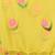 lemon yellow printed mulmul soft saree
