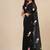 black printed mulmul soft saree
