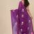 purple printed mulmul soft saree