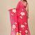 fuchsia printed mulmul soft saree