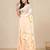 beige printed mulmul soft saree