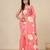 peach printed mulmul soft saree