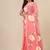 peach printed mulmul soft saree