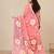 peach printed mulmul soft saree