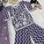 Girls purple faux georgette with embroidery chain work kurta sharara & dupatta set