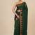 green heart motifs cotton blend handspun soft saree