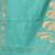 sea green heart motifs cotton blend handspun soft saree