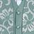 Boys mint green cotton blend floral sequined 3 piece suit set with bowtie