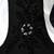 Boys black satin floral sequined with bead work embroidered 3 piece suit set with bowtie