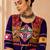 Purple Cotton Gamthi Work Lehenga Choli with Koti