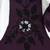 Boys wine satin floral sequined with bead work embroidered 3 piece suit set with bowtie