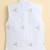Boys white pure cotton heritage embroidered kurta pyjama set with waistcoat & necklace