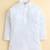 Boys white pure cotton heritage embroidered kurta pyjama set with waistcoat & necklace