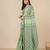 light green texture pattern cotton blend handspun soft saree