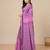 pink texture pattern cotton blend handspun soft saree