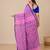 pink texture pattern cotton blend handspun soft saree