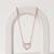 925 Sterling Silver Rose Gold Plated Open Heart CZ Pendant Necklace Set  for Women