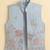 Boys sea green cotton silk floral embroidered kurta trouser set with designer waistcoat
