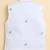 Boys white cotton silk floral embroidered kurta trouser set with designer waistcoat