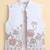 Boys white cotton silk floral embroidered kurta trouser set with designer waistcoat