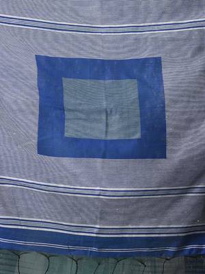 teal woven cotton blend handspun soft saree 4