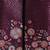 Boys wine satin floral sequined embroidered sherwani & trouser set with waistcoat & necklace